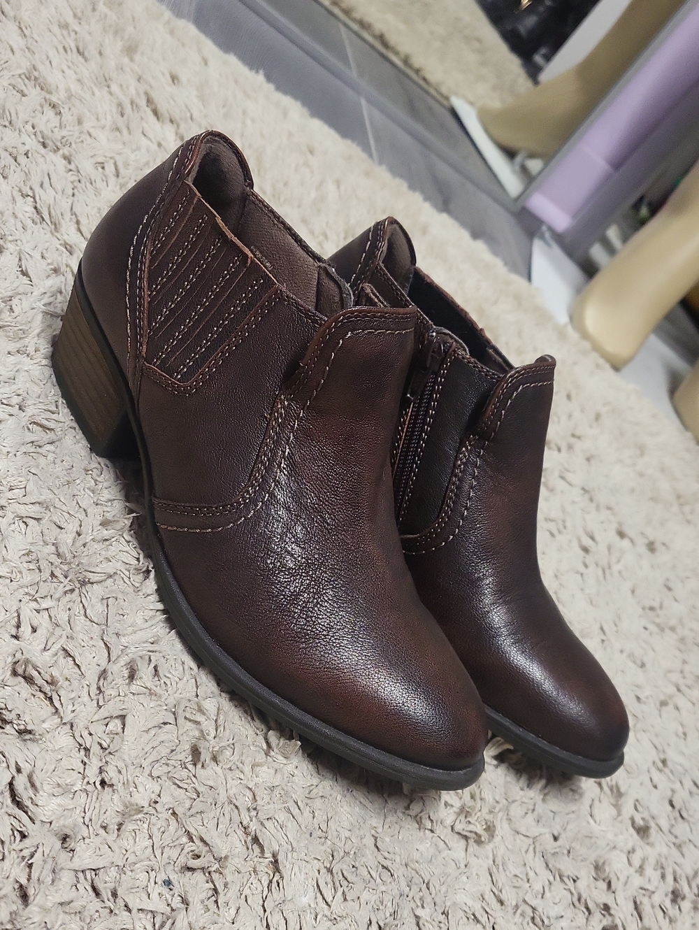 Earth Leather Booties 8